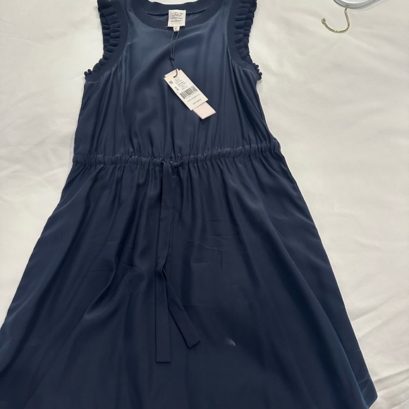 Cinq A Sept - Blue Flowy Silk Dress - Picture 2 of 3